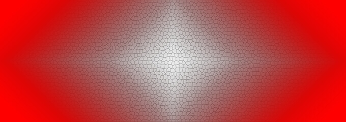 Red and gray gradient transitioning to white with a cellular mosaic texture surface © Future
