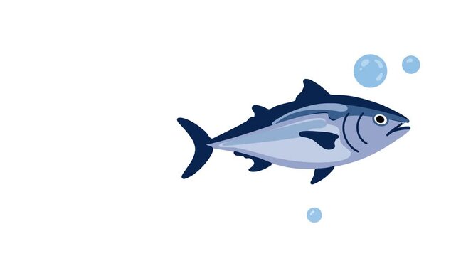 Animation of tuna fish