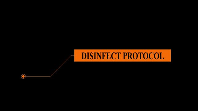 Orange Callout Box With Connecting Line and Circle On Black Background speech bubble text box