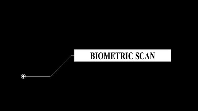 White Callout Box with Line and Circle on Black Background speech bubble text box