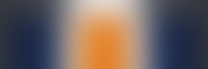 Fototapeta premium Navy Blue Abstract Gradient Background with Warm Orange Glow and Fine Grain Texture