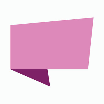 Pink blank speech bubble for your text pop art style empty cartoon vector frame message. thought, communication, dialog, talk, chat, cloud, empty shape, comment, information, modern, dynamic.