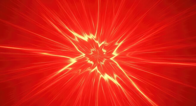Vibrant scarlet tones explode in an abstract burst of heat and motion, capturing a sense of fiery power and dramatic visual intensity, modern, flow, vibrant