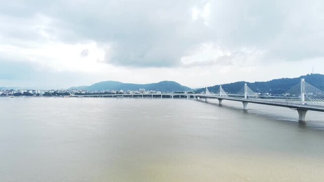 GUWAHATI CITY VIEW FROM BANK OF BRAHMAPUTRA