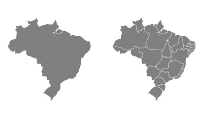 Fototapeta premium vector illustration of the Brazil map