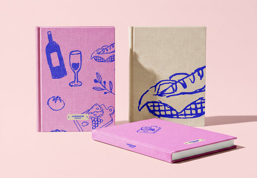 Hardcover Notebook Mockup Set