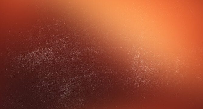 Faint shimmering dust motes drift across warm abstract gradient background orange brown tones softly lit smooth texture.