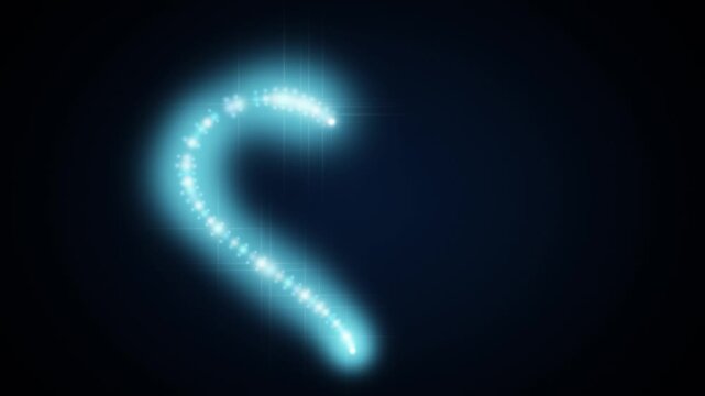 Cinematic Glowing Heart Constellation Burst with Blue Particles
