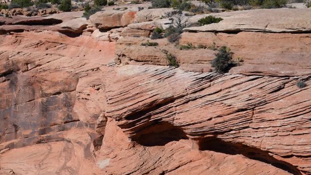 Sandstone cliffs of Canyon de Chelly National Monument, Arizona, USA.