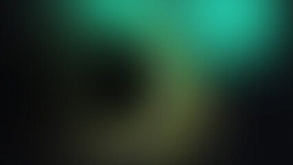 Fototapeta premium Abstract teal and black gradient background. Soft blurred light texture for modern design.