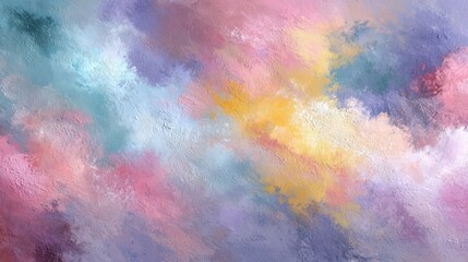 Fototapeta premium Abstract Watercolor Background With Soft Pastel Blended Colors And Textural Gritty Surface Detail