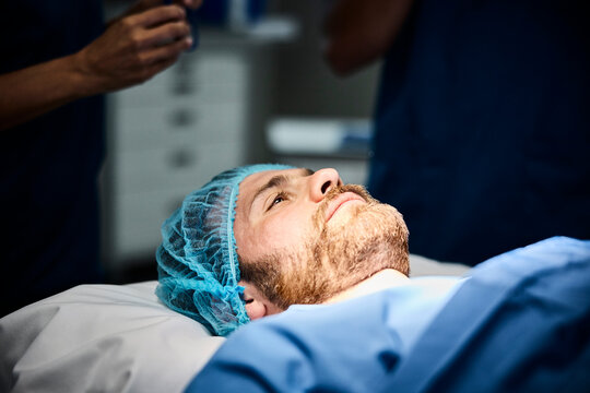 A patient on the operating table