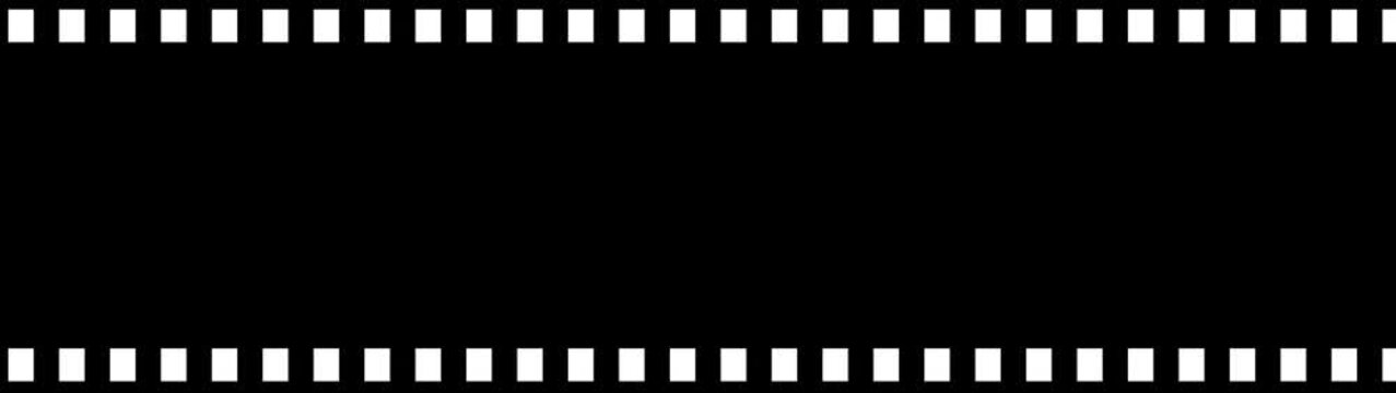 Vintage 35mm strip overlay with sprocket holes for cinematic transitions