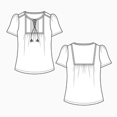 Women's Trims details with fashion top and variant styles © brumous.ig