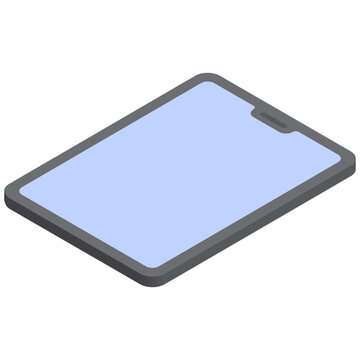 Isometric Illustration of a Tablet