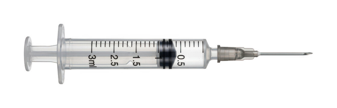 Medical syringe cutout disposable syringe cutout clear syringe cutout hypodermic syringe cutout isolated transparent background image