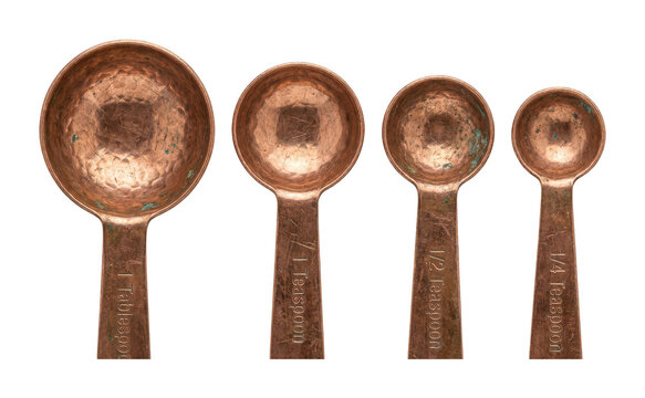 vintage copper spoon cutout antique measuring spoon cutout metallic kitchen spoon png rustic isolated transparent background image