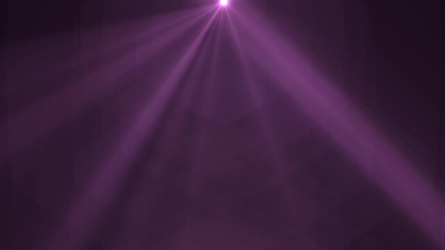 Vibrant purple light rays shine from a bright spot