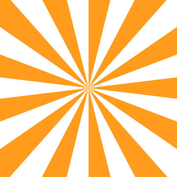 Vibrant yellow and white sunburst pattern background. Sunburst sunshine wavy stripes yellow color background design. Burst sunrise sunbeam element spiral striped sunray template.  Candy geometric radi