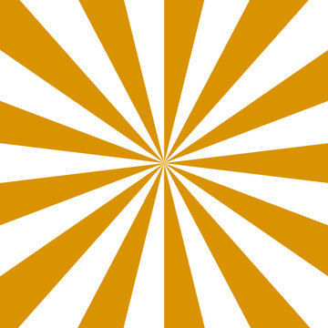 Vibrant yellow and white sunburst pattern background. Sunburst sunshine wavy stripes yellow color background design. Burst sunrise sunbeam element spiral striped sunray template.  Candy geometric radi