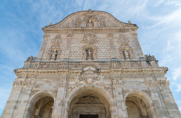Obraz premium Cathedral of San Nicola Located in the Historic Center of Sassari, Sardinia, Italy