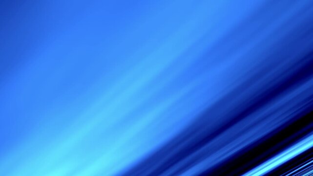 Blue light streaks rush diagonally across deep indigo. Flowing lines suggest speed