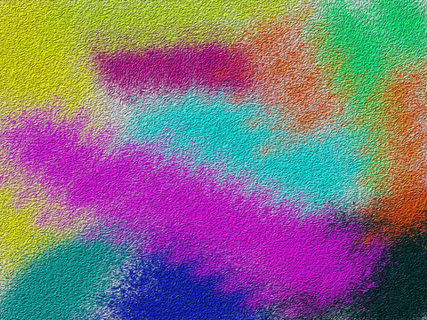 Abstract vibrant multicolored painted texture surface featuring bold brush strokes and rich pigmented layering effects