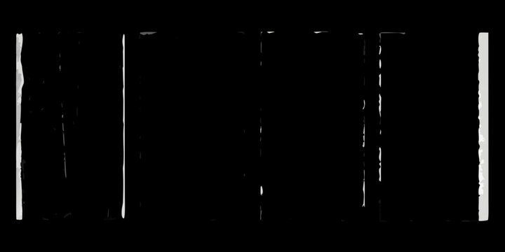 Vertical Lines With Grunge Texture Black And White Silhouette On Transparent Background line