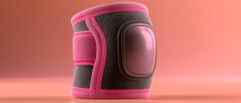 Pink and Grey Protective Sports Pad