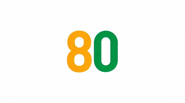 Minimal Vector Number Eighty in Indian Tricolor Design