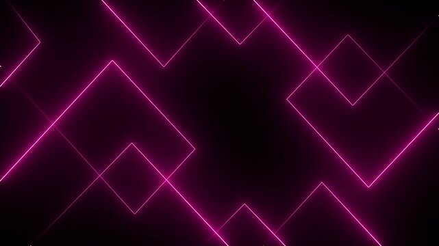 abstract glowing neon lines in pink for music dj party vibrant abstract background featuring dynamic neon line patterns in, abstract pink neon light, stage, party, dj music background.4k video.