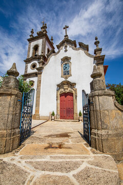 Videmonte Parish Church, situated in the Guarda region of Portugal, in the Baroque style