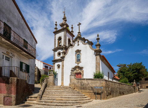 Videmonte Parish Church, situated in the Guarda region of Portugal, in the Baroque style