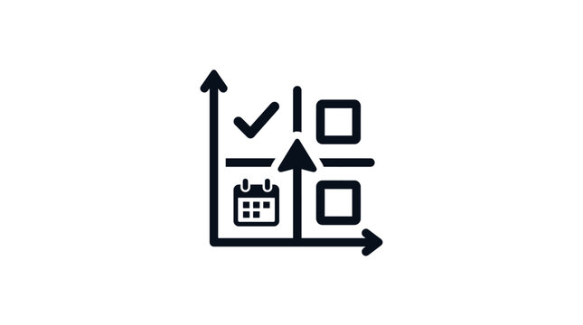 Quadrant Chart Strategy Icon