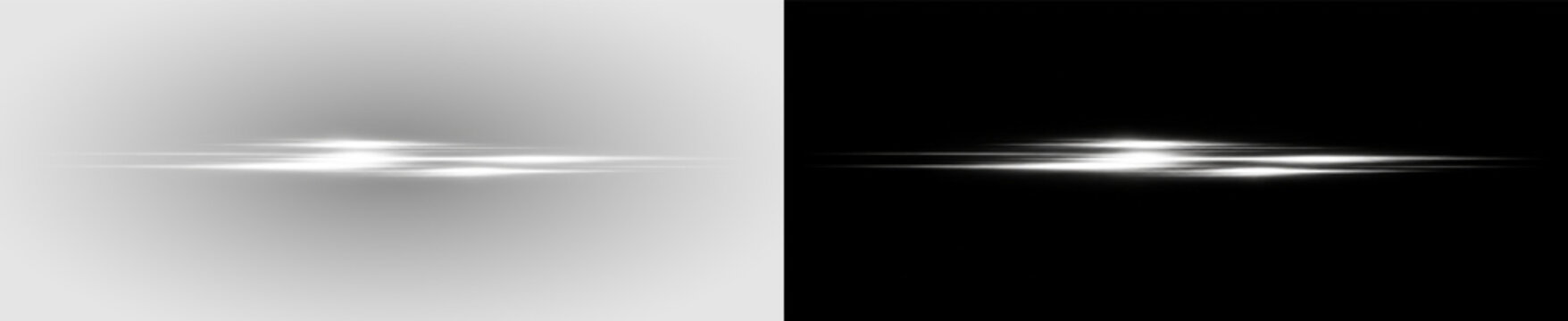 Anamorphicflare Cinematic Light Streak PNG Overlay, on transparent background