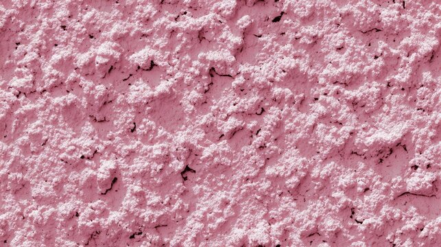 Close-up macro photography of pink sponge painted wall texture