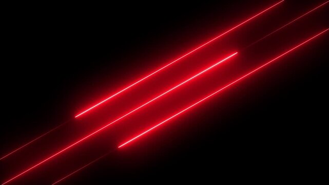Abstract neon blue light and black background with glowing light lines and smooth wave bk motion design animation.
