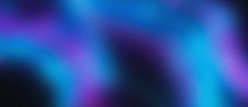 Abstract blue and purple gradient background with grain