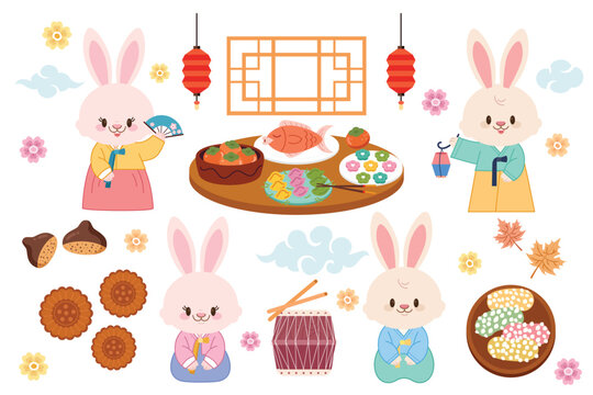 A Korean Chuseok Rabbit Collection