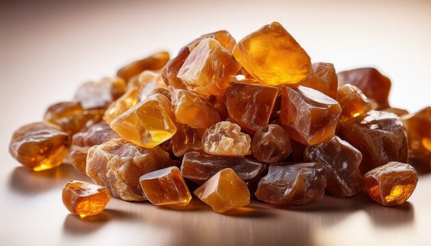Benzoin Resin Chunks Amber And Golden Tones High Detail Natural Perfume Ingredient