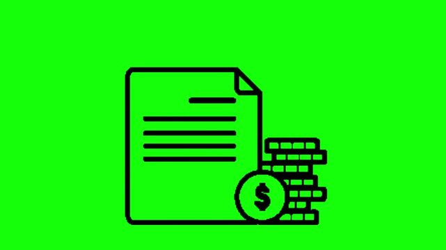 Financial report with growing investment profits. Business document showing successful money growth and financial success metrics.