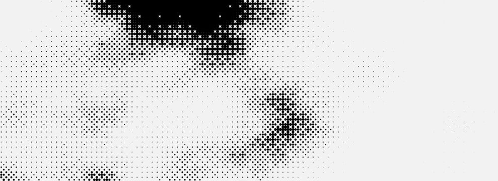 Retro pixelated bitmap background with black dither gradient and 8-bit halftone texture. Abstract vector backdrop for gaming, arcade, posters, banners and digital design.