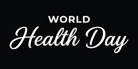 Fototapeta premium World health day awareness logo illustration