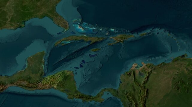  Zooming From World Map To HONDURAS, High Tech Colorful Map Animation