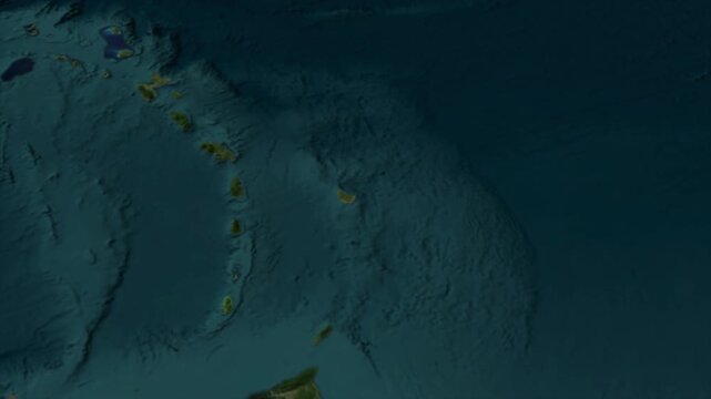  Zooming From World Map To GRENADA, High Tech Colorful Map Animation