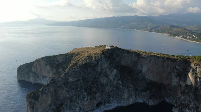 Capo Palinuro, Campania, Italy, aerial drone view