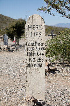 Amusing Tombstone in Tombstone Arizona Cemetery