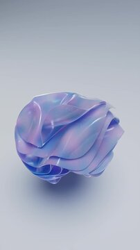 Glossy Holographic Flowing Surface Background
