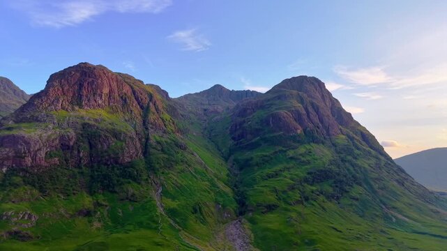 Glencoe mountain in the Scottish Highlands