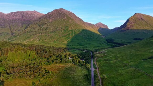 Glencoe mountain in the Scottish Highlands